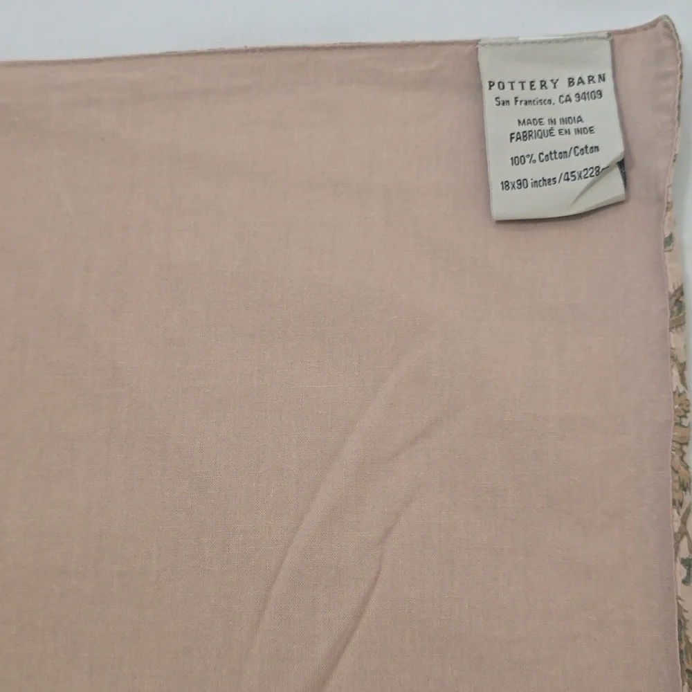 Pottery Barn Pink‎ and Gold Floral Fabric